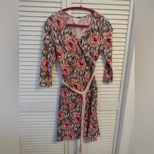 Floral Wrap Around Dress